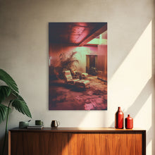 Carregar imagem no visualizador da galeria, Abandoned House, Scary Wall Art, Haunted House Art, Canvas Print, Wall Hanging, Portrait Art, Dorm Room Art, Living Room Prints, Gift Ideas
