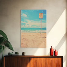 Carregar imagem no visualizador da galeria, Beach Wall Art, Ocean Print, Minimalist Wall Art, Canvas Print, Wall Hanging, Portrait Art, Housewarming Gift, Living Room Wall Art
