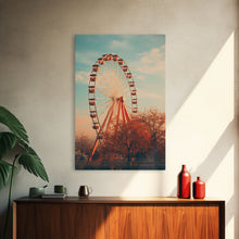 Carregar imagem no visualizador da galeria, An Abandoned Ferris Wheel, Frames Canvas Print, Liminal Spaces, Abandoned Photography Wall Art Fine Art Print
