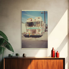Carregar imagem no visualizador da galeria, Bus, Urban Wall Art, City Art Print, Canvas Print, Wall Hanging, Portrait Art, Urban Art, Apartment Wall Decor, Family Room Art, RV Decor
