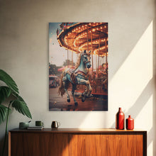 Load image into Gallery viewer, Vintage Circus Photography Print, Framed Canvas Art, Cool Wall Art, Circus Art, Circus Poster, Printable Wall Art, Pop Art
