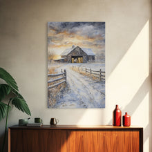 Carregar imagem no visualizador da galeria, Fall Decor, Barn Amongst The Falling Leaves, Farmhouse Decor, Fall Art, Autumn Decor, Thanksgiving Seasonal Wall Art
