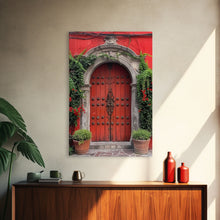 Cargar imagen en el visor de la galería, Change Hacienda Architecture Framed Canvas Print, Mexican Wall Art, Art of Mexico, Original Artwork, Wood Framed Ready To Hang
