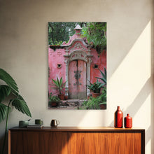 Cargar imagen en el visor de la galería, Change675 Architecture Print, 19th Century Architecture Photography, Mexico City Wall Art, Wood Framed Canvas Print
