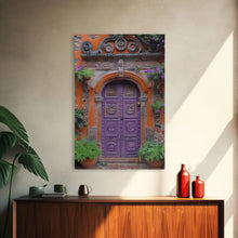 Cargar imagen en el visor de la galería, Change34 Architecture Print, 19th Century Architecture Photography, Mexico City Wall Art, Wood Framed Canvas Print
