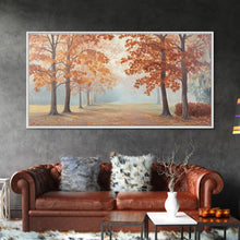 Load image into Gallery viewer, Elegant Christmas party with guests in formal attire by a Christmas tree Framed Canvas Print, holiday wall art for classy Christmas decor
