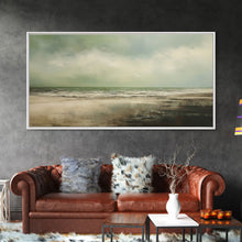Carregar imagem no visualizador da galeria, Landscape Oil Painting Canvas Print Wall Art, Nature Framed Large Gallery Art, Minimalist Art, Ready To Hang, Moody and Drab Art
