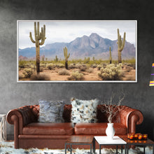 Load image into Gallery viewer, Desert Wall Art, Desert Decor, Framed Canvas Print, Desert Photography, Cactus Wall Art, Southwestern Decor, Landscape Prints, Boho Wall Art
