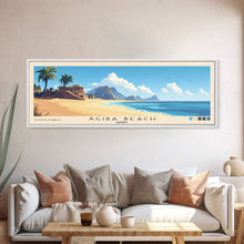 Carregar imagem no visualizador da galeria, Agiba Beach, Egypt Panoramic Print, Vacation Gift, Egypt Wall Art, Beach Painting, Beach Decor, Beach Or Lakehouse Art
