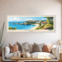 Carregar imagem no visualizador da galeria, Ahtopol, Bulgaria Panoramic Beach Print, Vacation Gift, Bulgaria Wall Art, Beach Painting, Beach Decor, Beach Painting
