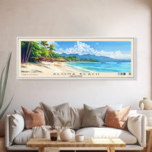 Carregar imagem no visualizador da galeria, Alona Beach, Philippines Panoramic Print, Vacation Gift, Philippines Wall Art, Vacation Wall Art, Vacatation Memories, Beach Decor, Beach Or Lakehouse Art
