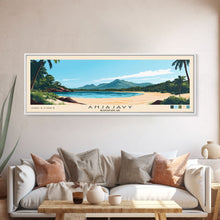 Carregar imagem no visualizador da galeria, Anjajavy, Madagascar Panoramic Print, Vacation Gift, Madagascar Wall Art, Beach Painting, Beach Decor, Beach Or Lakehouse Art
