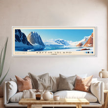 Carregar imagem no visualizador da galeria, Baffin Island, Canada Panoramic Beach Print, Vacation Gift, Canada Wall Art, Beach Painting, Beach Decor, Beach Painting
