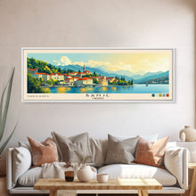 Load image into Gallery viewer, Banje, Croatia Panoramic Print, Vacation Gift, Croatia Wall Art, Beach Painting, Beach Decor, Beach Or Lakehouse Art

