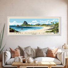 Load image into Gallery viewer, Barú Peninsula-Island, Colombia Panoramic Print, Vacation Gift, Colombia Wall Art, Vacation Wall Art, Vacatation Memories, Beach Decor, Beach Or Lakehouse Art
