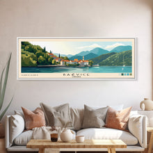 Carregar imagem no visualizador da galeria, Bačvice, Croatia Panoramic Print, Vacation Gift, Croatia Wall Art, Beach Painting, Beach Decor, Beach Or Lakehouse Art
