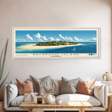 Carregar imagem no visualizador da galeria, Bazaruto Island, Mozambique Panoramic Print, Vacation Gift, Mozambique Wall Art, Vacation Wall Art, Vacatation Memories, Beach Decor, Beach Or Lakehouse Art
