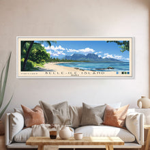 Cargar imagen en el visor de la galería, Belle-Ile Island, France Panoramic Print, Vacation Gift, France Wall Art, Vacation Wall Art, Vacatation Memories, Beach Decor, Beach Or Lakehouse Art
