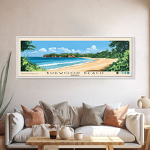 Carregar imagem no visualizador da galeria, Burwood Beach, Jamaica Panoramic Beach Print, Vacation Gift, Jamaica Wall Art, Beach Painting, Beach Decor, Beach Painting
