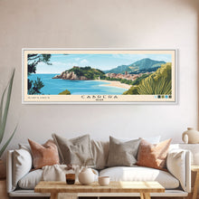 Carregar imagem no visualizador da galeria, Cabrera, Spain Panoramic Beach Print, Vacation Gift, Spain Wall Art, Beach Painting, Beach Decor, Beach Painting
