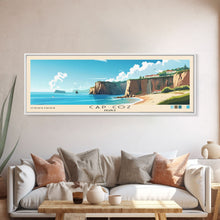 Carregar imagem no visualizador da galeria, Cap Coz, France Panoramic Print, Vacation Gift, France Wall Art, Beach Painting, Beach Decor, Large Wall Art, Wood Frame Art

