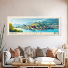 Cargar imagen en el visor de la galería, Changdao, China Panoramic Print, Vacation Gift, China Wall Art, Vacation Wall Art, Vacatation Memories, Beach Decor, Beach Or Lakehouse Art
