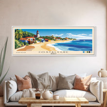 Cargar imagen en el visor de la galería, Costalegre, Mexico Panoramic Print, Vacation Gift, Mexico Wall Art, Beach Painting, Beach Decor, Beach Or Lakehouse Art
