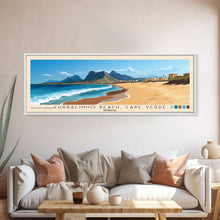 Load image into Gallery viewer, Curralinho Beach, Cape Verde, Senegal Panoramic Beach Print, Vacation Gift, Senegal Wall Art, Beach Painting, Beach Decor, Beach Painting
