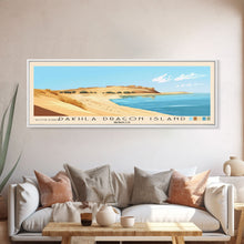 Cargar imagen en el visor de la galería, Dakhla dragon island, Morocco Panoramic Print, Vacation Gift, Morocco Wall Art, Beach Painting, Beach Decor, Beach Or Lakehouse Art
