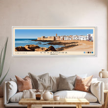 Load image into Gallery viewer, Essaouira, Morocco Panoramic Print, Vacation Gift, Morocco Wall Art, Vacation Wall Art, Vacatation Memories, Beach Decor, Beach Or Lakehouse Art
