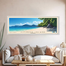 Cargar imagen en el visor de la galería, Fitzroy Island, Australia Panoramic Print, Vacation Gift, Australia Wall Art, Beach Painting, Beach Decor, Beach Or Lakehouse Art
