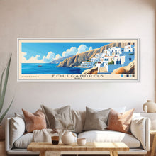 Cargar imagen en el visor de la galería, Folegandros, Greece Panoramic Print, Vacation Gift, Greece Wall Art, Vacation Wall Art, Vacatation Memories, Beach Decor, Beach Or Lakehouse Art
