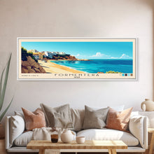 Carregar imagem no visualizador da galeria, Formentera, Spain Panoramic Beach Print, Vacation Gift, Spain Wall Art, Beach Painting, Beach Decor, Beach Painting
