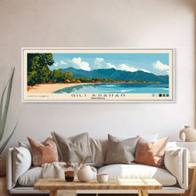 Carregar imagem no visualizador da galeria, Gili Asahan, Indonesia Panoramic Print, Vacation Gift, Indonesia Wall Art, Vacation Wall Art, Vacatation Memories, Beach Decor, Beach Or Lakehouse Art
