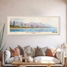 Load image into Gallery viewer, Acapulco, Chile Watercolor Beach Print, Vacation Gift, Chile Wall Art, Beach Painting, Beach Decor, Beach Painting
