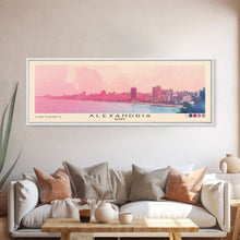 Load image into Gallery viewer, Alexandria, Egypt Watercolor Beach Print, Vacation Gift, Egypt Wall Art, Beach Painting, Beach Decor, Beach Painting
