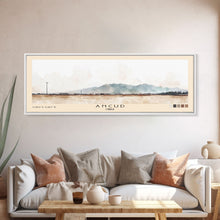 Load image into Gallery viewer, Ancud, Chile Watercolor Print, Vacation Gift, Chile Wall Art, Beach Painting, Beach Decor, Large Wall Art, Wood Frame Art
