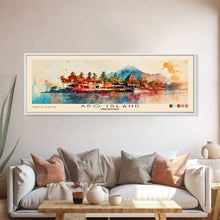 Load image into Gallery viewer, Apo Island, Philippines Watercolor Beach Print, Vacation Gift, Philippines Wall Art, Beach Painting, Beach Decor, Beach Painting
