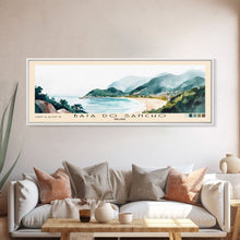 Load image into Gallery viewer, Baía do Sancho, Brazil Watercolor Beach Print, Vacation Gift, Brazil Wall Art, Beach Painting, Beach Decor, Beach Painting
