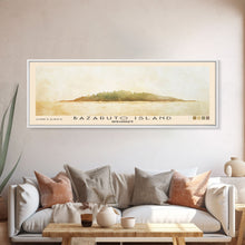 Load image into Gallery viewer, Bazaruto Island, Mozambique Watercolor Beach Print, Vacation Gift, Mozambique Wall Art, Beach Painting, Beach Decor, Beach Painting

