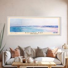 Load image into Gallery viewer, Botany Bay, United Kingdom Watercolor Print, Vacation Gift, United Kingdom Wall Art, Beach Painting, Beach Decor, Large Wall Art, Wood Frame Art
