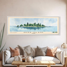 Carregar imagem no visualizador da galeria, Brier Island, Canada Watercolor Beach Print, Vacation Gift, Canada Wall Art, Framed Canvas Print, Framed Beach Painting
