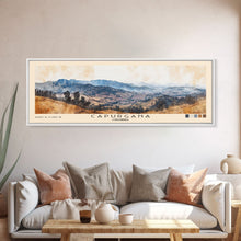 Carregar imagem no visualizador da galeria, Capurgana, Colombia Watercolor Beach Print, Vacation Gift, Colombia Wall Art, Framed Canvas Print, Framed Beach Painting
