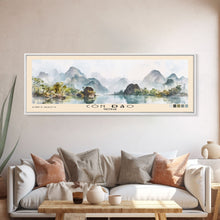 Cargar imagen en el visor de la galería, Côn Đảo, Vietnam Watercolor Beach Print, Vacation Gift, Vietnam Wall Art, Framed Canvas Print, Framed Beach Painting
