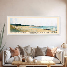 Load image into Gallery viewer, Coast Guard Beach, Massachusetts Watercolor Beach Print, Vacation Gift, Massachusetts Wall Art, Beach Painting, Beach Decor, Beach Painting
