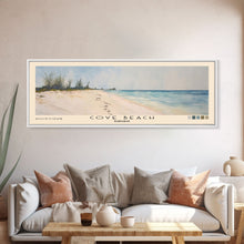 Load image into Gallery viewer, Cove Beach, Bahamas Watercolor Beach Print, Vacation Gift, Bahamas Wall Art, Beach Painting, Beach Decor, Beach Painting

