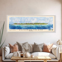 Load image into Gallery viewer, Dhigurah Island, Maldives Watercolor Print, Vacation Gift, Maldives Wall Art, Beach Painting, Beach Decor, Large Wall Art, Wood Frame Art
