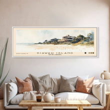 Cargar imagen en el visor de la galería, Kiawah Island, South Carolina Watercolor Print, Vacation Gift, South Carolina Wall Art, Beach Painting, Beach Decor, Large Wall Art, Wood Frame Art
