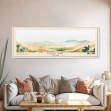 Load image into Gallery viewer, Mui Ne, Vietnam Watercolor Print, Vacation Gift, Vietnam Wall Art, Beach Painting, Beach Decor, Large Wall Art, Wood Frame Art
