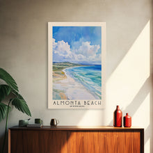 Carregar imagem no visualizador da galeria, Almonta Beach, Australia Watercolor Beach Print, Vacation Gift, Australia Wall Art, Framed Canvas Print, Framed Beach Painting
